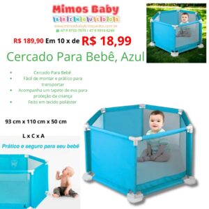 Cercado Para Bebê, Azul