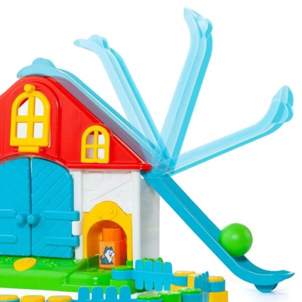 Casinha com 19 Blocos De Montar - Coleção Baby Land - Molto Blocks - Fazendinha - Image 4