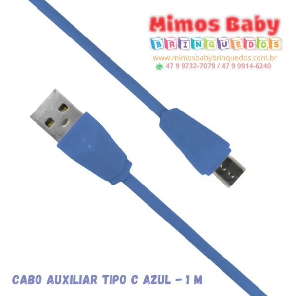 Cabo Auxiliar tipo C Azul - 1 M
