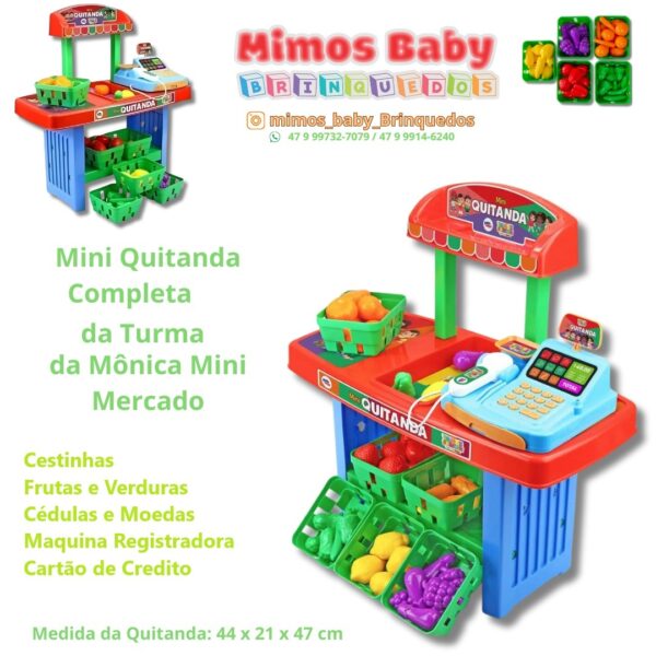 Mini Quitanda Completa da Turma da Mônica Mini Mercado