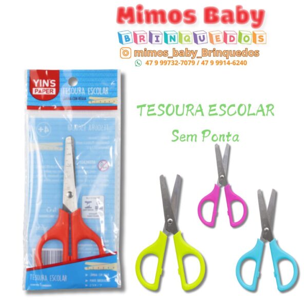 TESOURA ESCOLAR Sem Ponta