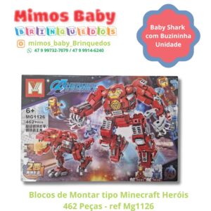 Blocos de Montar tipo Lego Minecraft Casa no Mar 761 Peças - ref Mg1382