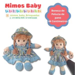 Boneca de Pelucia de pano 44 Centimetros