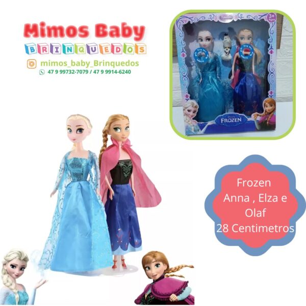 Duas Bonecas com Bichinho em Vinil de Personagem