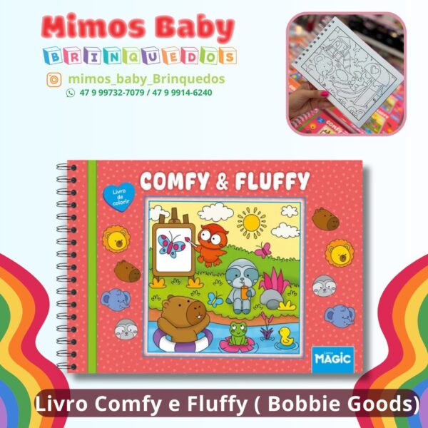 Livro Comfy e Fluffy ( Bobbie Goods) vermellho