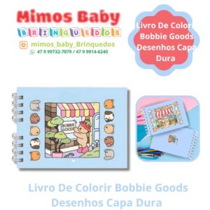Livro De Colorir Bobbie Goods Desenhos Capa Dura
