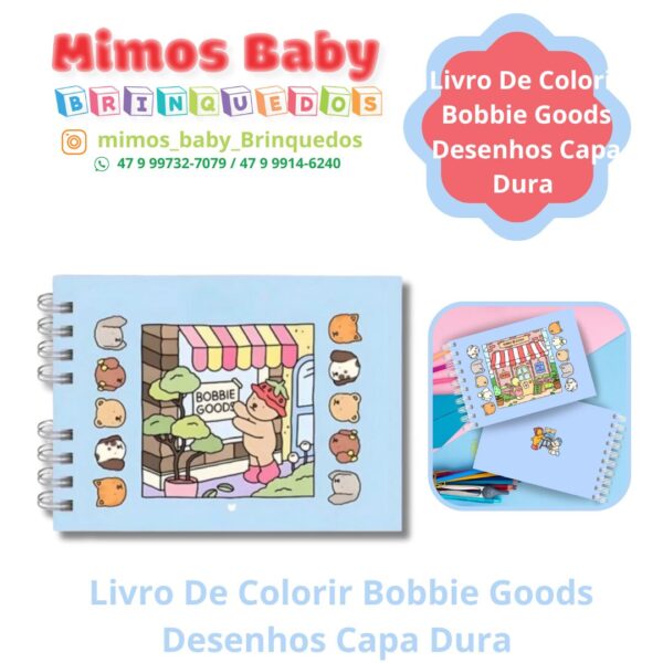 Livro De Colorir Bobbie Goods Desenhos Capa Dura