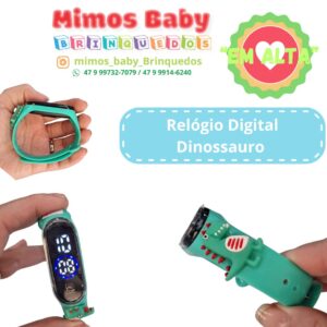 Relógio Digital Dinossauro