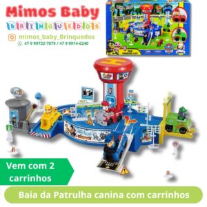 Baia da Aventura com 2 carrinhos Patrul