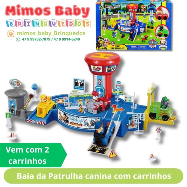 Baia da Aventura com 2 carrinhos Patrul