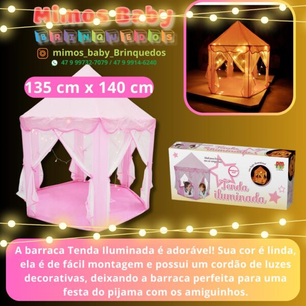 Barraca Tenda Iluminada 135 cm x 140 cm