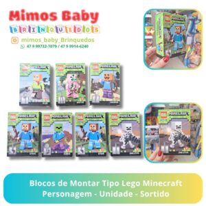 Blocos de Montar Tipo Lego Personagem - Unidade - Sortido