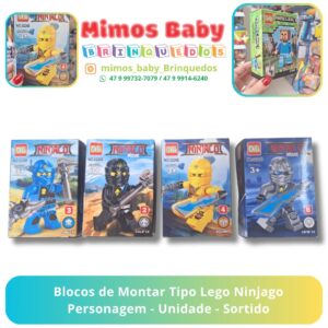 Blocos de Montar Tipo Lego Ninjago Personagem - Unidade - Sortido