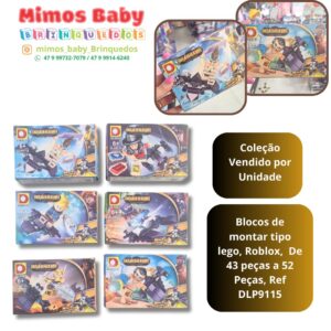 Blocos de montar tipo lego,  De 43 peças a 52 Peças, Ref DLP9115