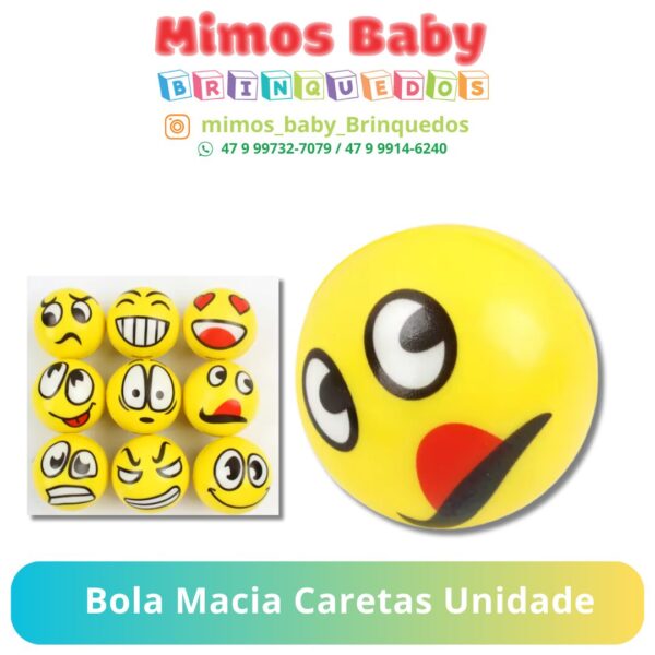 Bola Macia Caretas Unidade