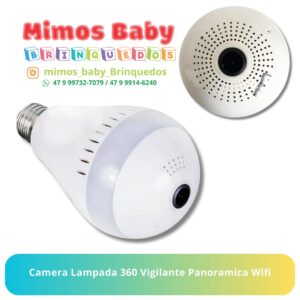 Camera Lampada 360 Vigilante Panoramica Wifi