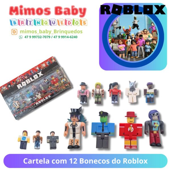 Cartela com 12 Bonecos, Personagem