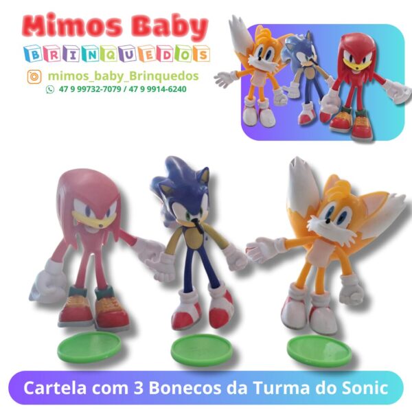 Cartela com 3 Bonecos e acessórios, Personagem