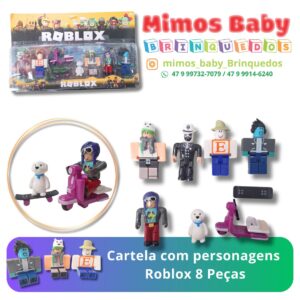 Cartela com personagens  Roblox 8 Peças