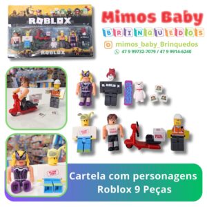 Cartela com personagens  9 Peças