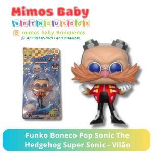 Funko Boneco Pop Sonic The Hedgehog Super Sonic - Vilão
