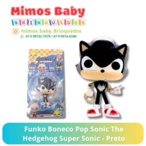 Funko Boneco Pop Sonic The Hedgehog Super Sonic - Preto