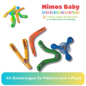 Kit Bumerangue De Plástico Com 4 Peças