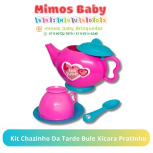 Kit Chazinho Da Tarde Bule Xícara Pratinho