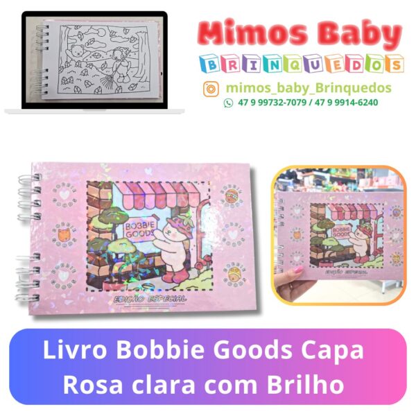 Livro Bobbie Goods Capa Rosa clara com Brilho