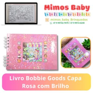 Livro Bobbie Goods Capa Rosa com Brilho