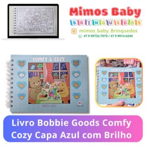 Livro Bobbie Goods Comfy Cozy Capa Azul com Brilho