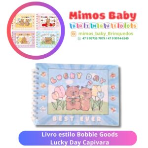 Livro estilo Bobbie Goods Lucky Day Capivara