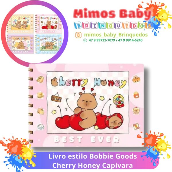 Livro estilo Bobbie Goods Cherry Honey Capivara