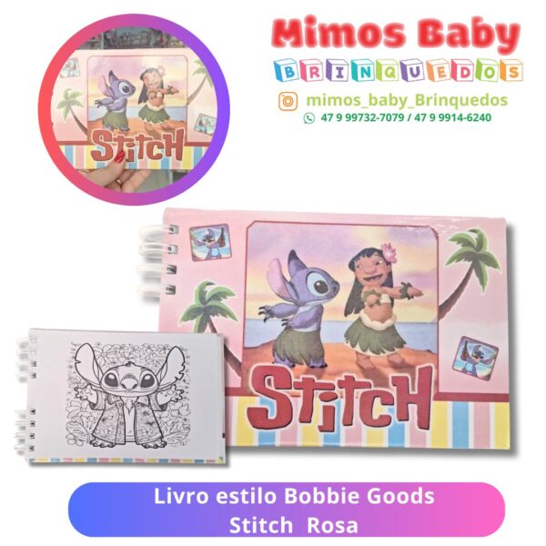 Livro estilo Bobbie Goods Stitch  Rosa
