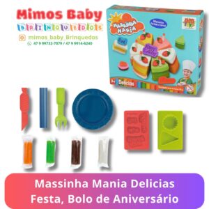 Massinha Mania Delicias Festa, Bolo de Aniversário