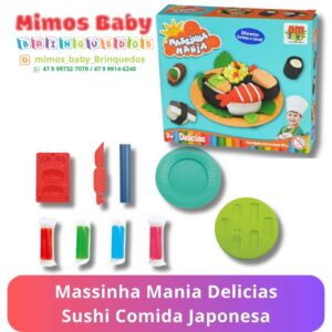 Massinha Mania Delicias Sushi Comida Japonesa