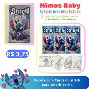 Pacote com Cards  para colorir com 4