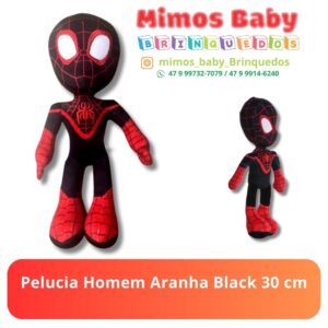 Pelucia  Aranha Black 30 cm