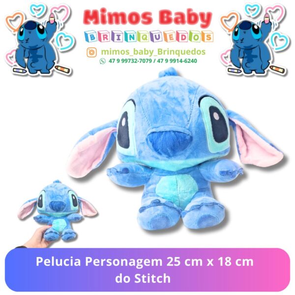 Pelucia Personagem 25 cm x 18 - Azul