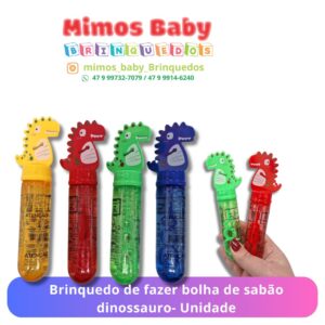 Brinquedo de fazer bolha de sabão dinossauro- Unidade