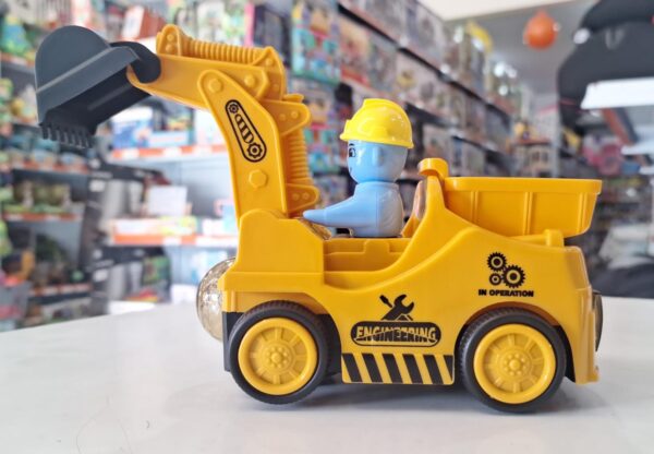 Trator com Pá e Caçamba Articulado Anda Bate e Volta, tem som e luz - Image 2