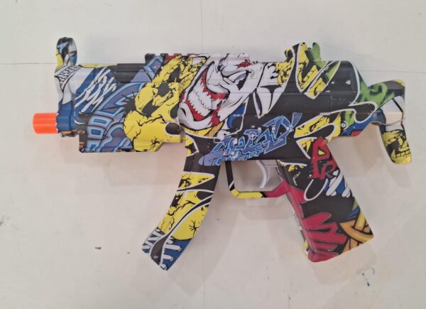 Arma automática recarregável de bolinha de gel, Com luzes quando atira e laser - Image 4