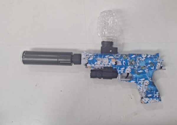Arma automática  e manual recarregável de bolinha de gel, Com luzes quando atira e laser - Image 2