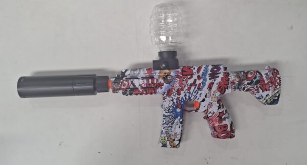 Arma automática  recarregável de bolinha de gel, Com luzes quando atira - Image 3