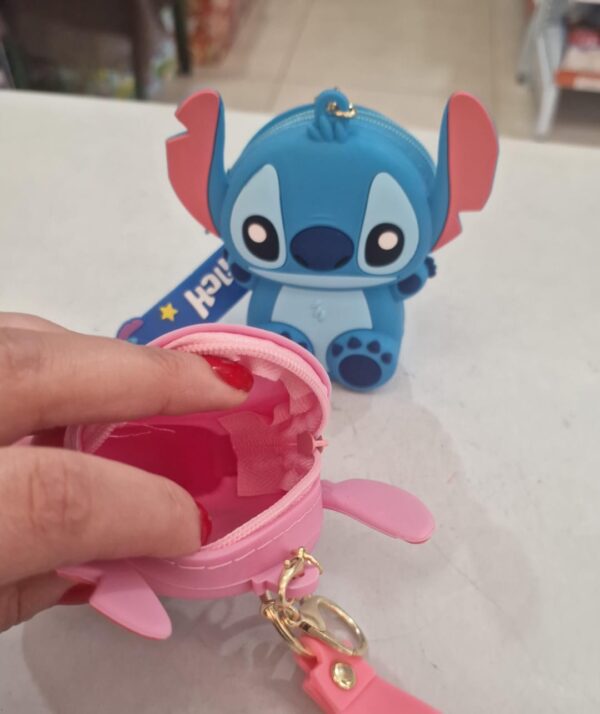 Bolsa do Stitch para moeda 7 cm  x 9 cm de silicone - Image 4