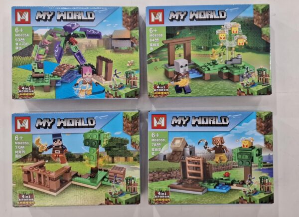 Coleção de Blocos tipo lego Minecraft De 75 Peças a 93 peças MG834 - Vendido Separamente - Image 2