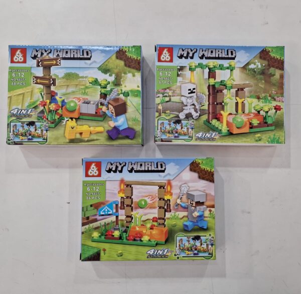 Coleção de Blocos tipo lego Minecraft De 86 Peças a 88 peças No.66071 - Vendido Separamente - Image 2