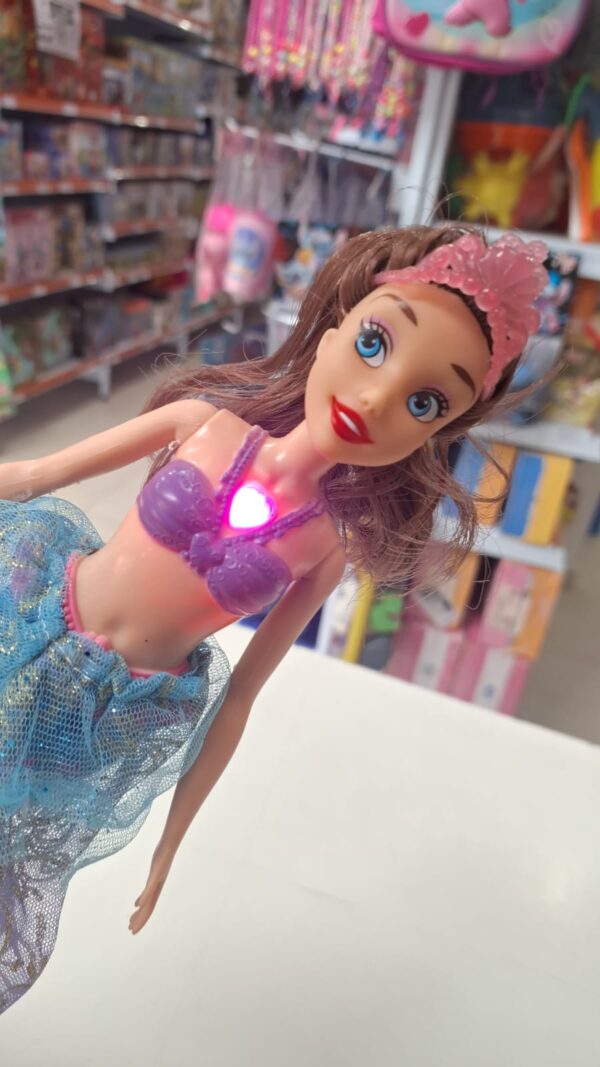 Boneca Sereia com Luz  28 Centimetros - Image 5