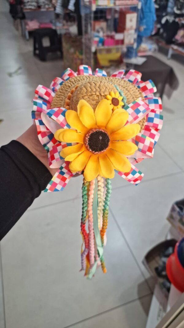Tiara Arco de cabelo com chapeuzinho Junino Caipira,Unidade - Image 6