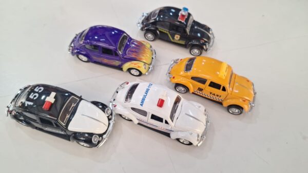 Carro Fuscas de Metal  abre portas com fricção Unidade - Image 3